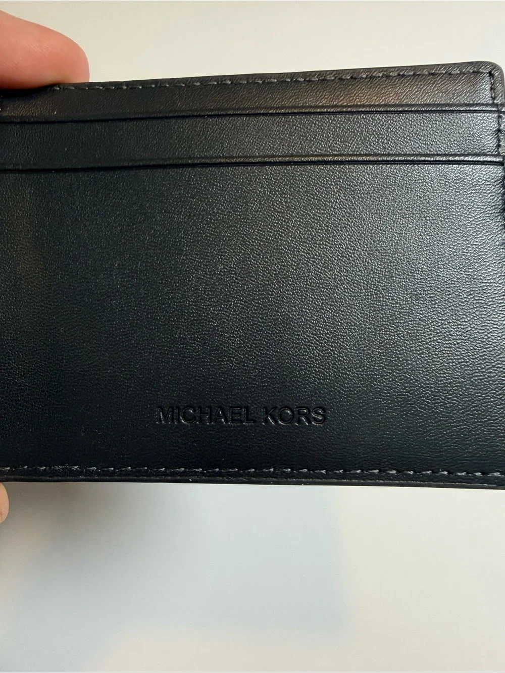 Michael Kors Cooper Logo Billfold Wallet with Removable Passcase Navy
